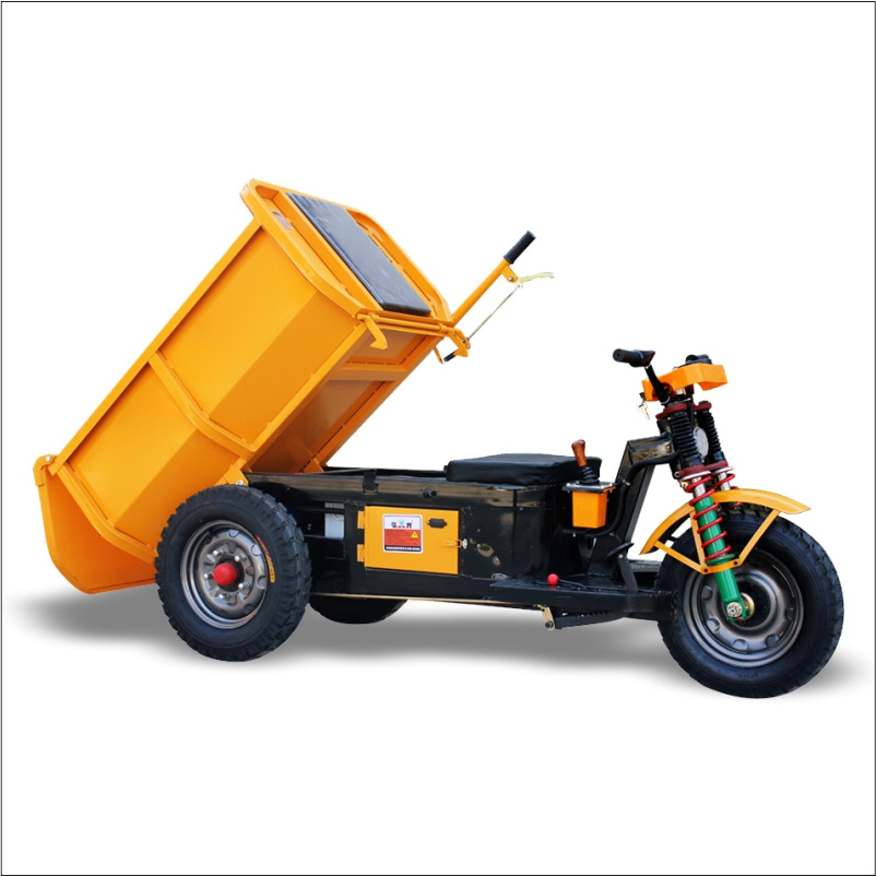 Good Price Small Construction 700kg Load Tipping Capacity Electric tricycle Mini Dumper Concrete buggy