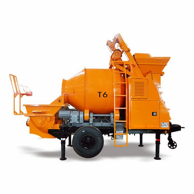 Portable Electric Pump Horizontal Conveying Distance Stationary Cement Mixer Pump Pipe Diesel Concrete Mixer Pump For Sale