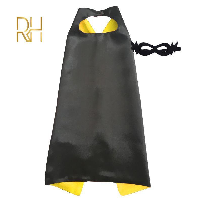 Manufacturer Doule layers Wonder Cloak Produce Custom Children's Stage Performance Dress Up Cape Mask Set