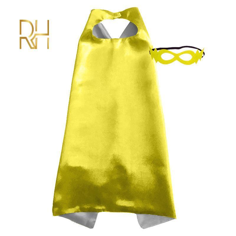 Manufacturer Doule layers Wonder Cloak Produce Custom Children's Stage Performance Dress Up Cape Mask Set