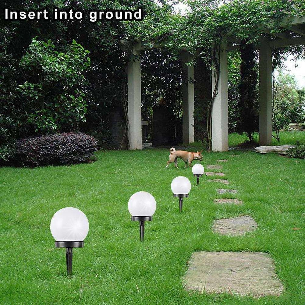 Energy Saving Outdoor IP65  White Rechargeable Solar Garden Light Bulb For Public Garden