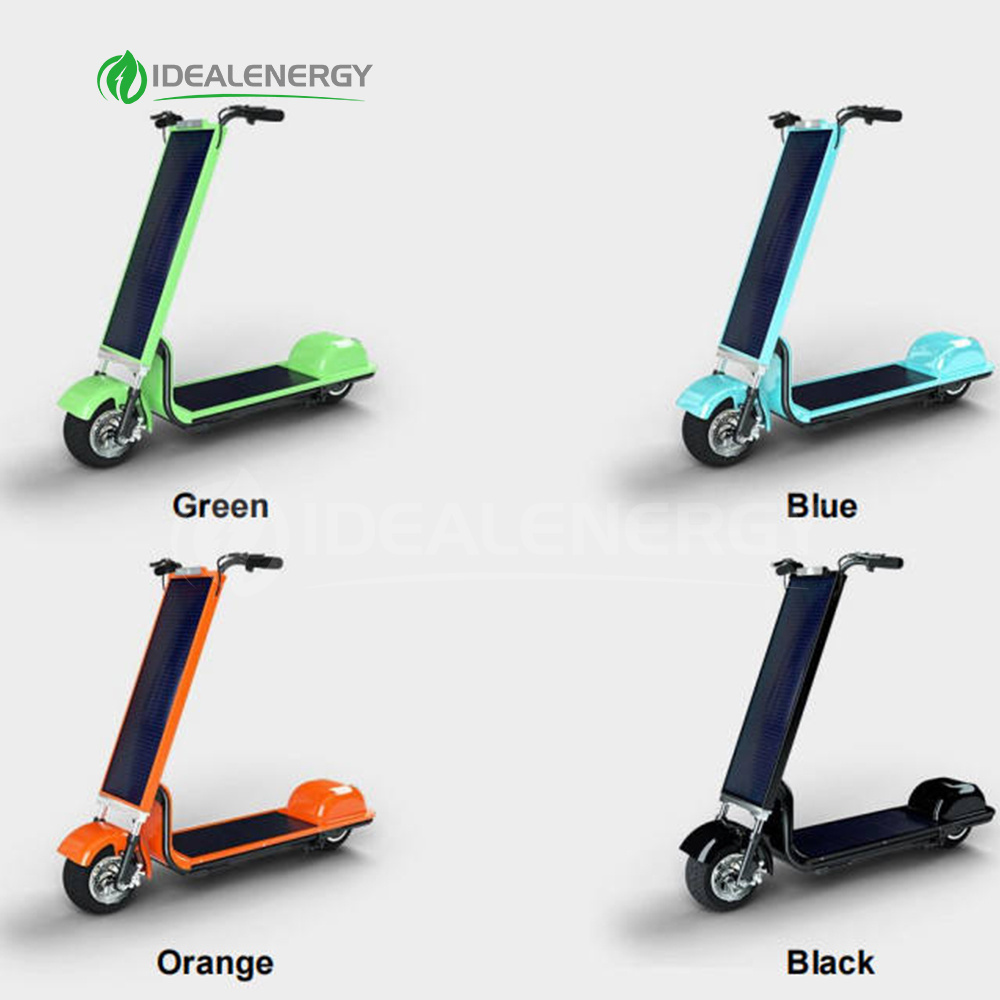 mart Solar Electric Scooter New Innovation Waterproof Foldable Solar Scooter Solar Powered Scooter for Adult Men 10 Inch 350W