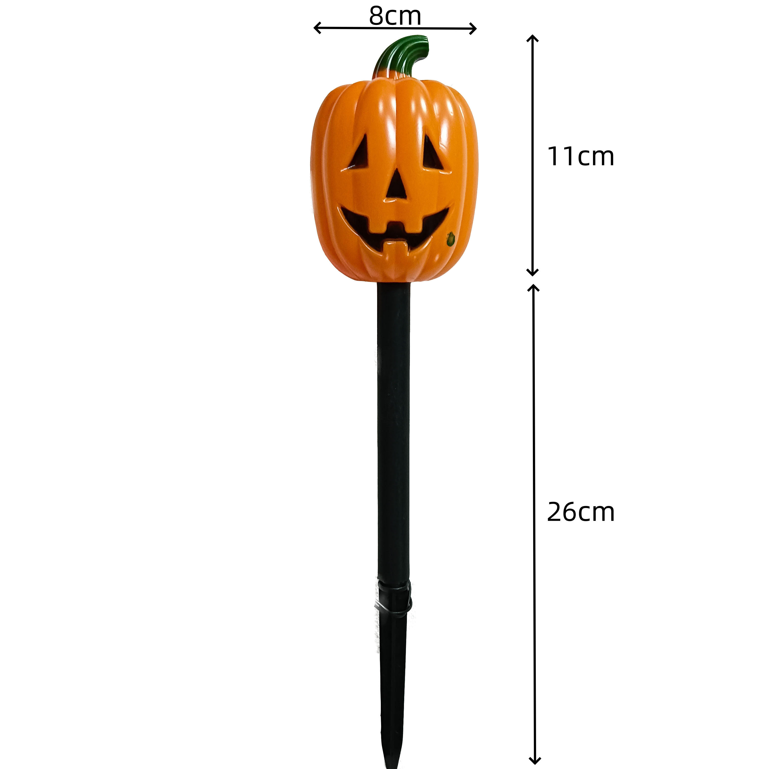 Pumpkin Halloween Solar Lights Outdoor  Outdoor Solar Landscape Decor Lighting LED Waterproof Pathway Lights