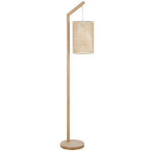 High - End Details Rattan Floor Lamp Energy Saving Standing Reading Lamp Modern Corner Floor Vietnam Manufacturer