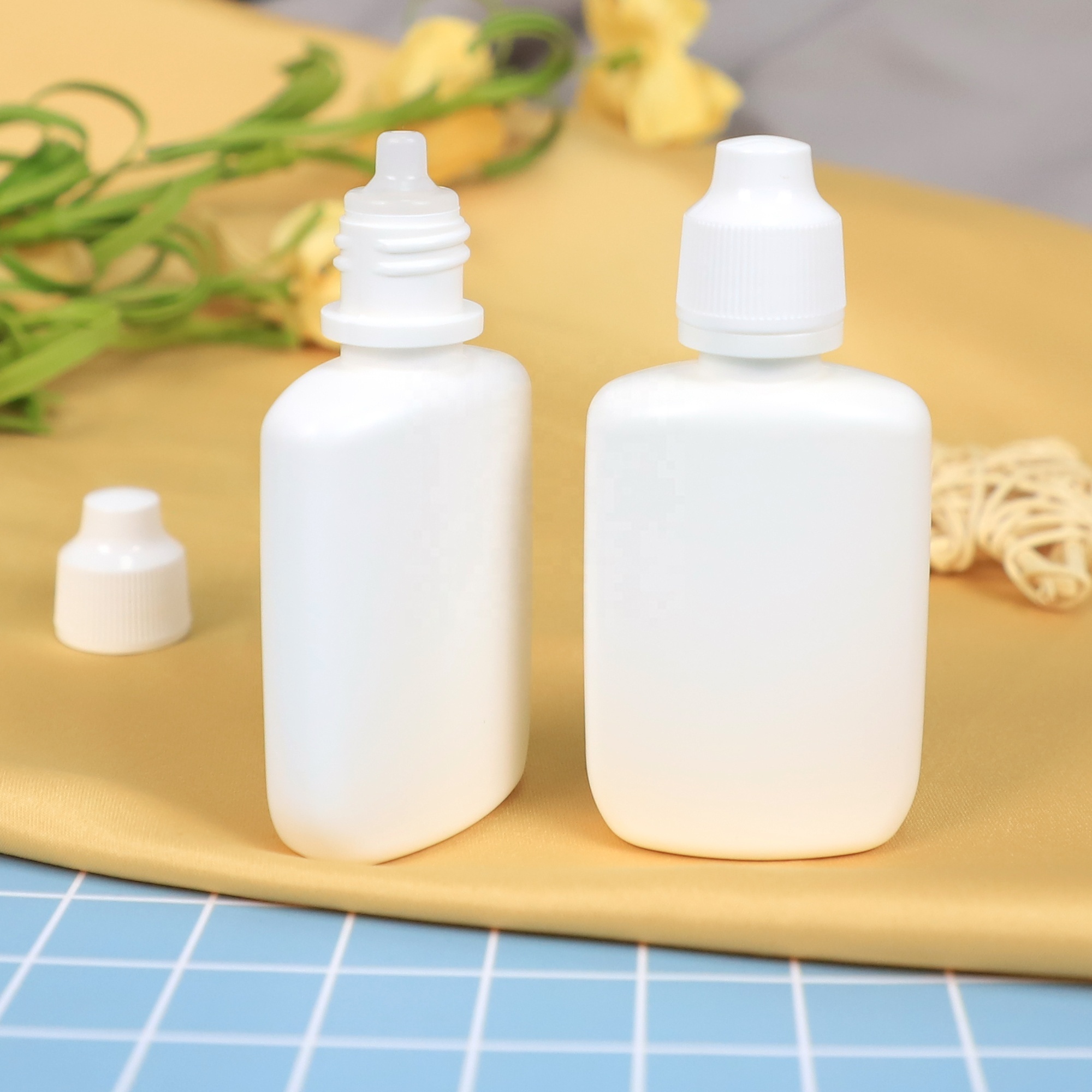 30ml HDPE Nasal Spray Bottle Sample Sack Squeeze Bottle with Screw Cap