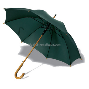 Standard 23 Inches 8 Ribs Metal Frame Wood Handle Outdoor Umbrella