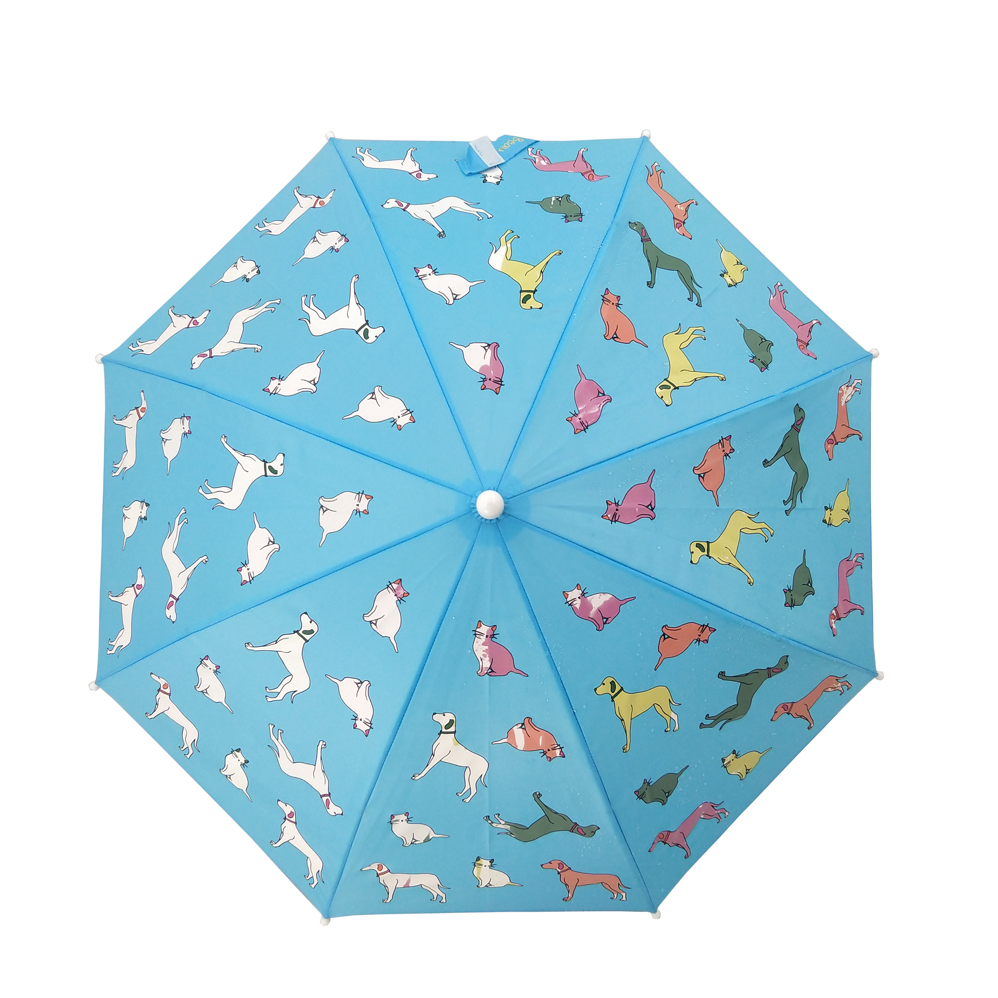 Children Umbrellas 17 Inch 17inch Fancy Design Color Change Magic Print Children Umbrella Plastic J Handle Manual Open,all in 1