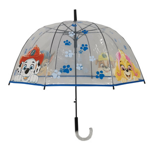 23" Transparent Printing Cartoon Dogs  Umbrella  Custom Pattern Umbrella