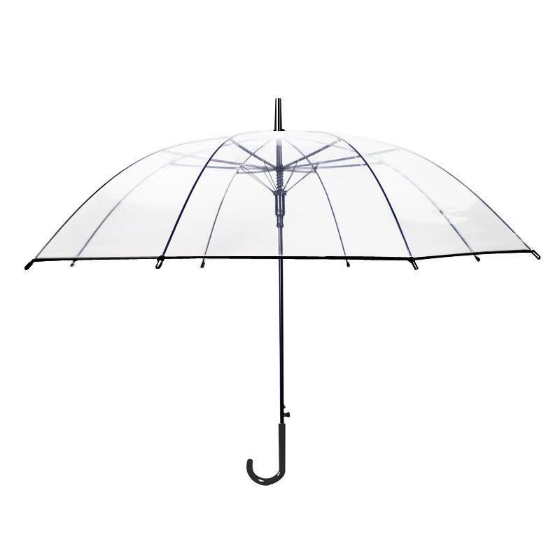 Umbrella in Stock Transparent Custom Automatic Adult CLASSIC Giveaways for Children POE Umbrella with Logo Umbrella Clear 94cm