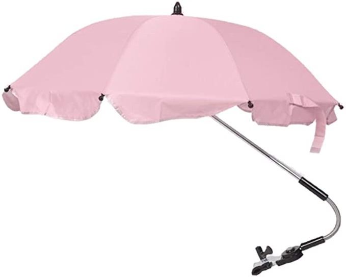 Outdoor Auto Open Clamp-On Shade Clip Umbrella For Baby Stroller portable compact chair umbrella