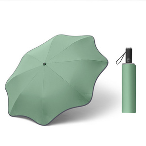 Fancy Folding Umbrella  UV  Protection Safty Round Corner Special Blunt Umbrella