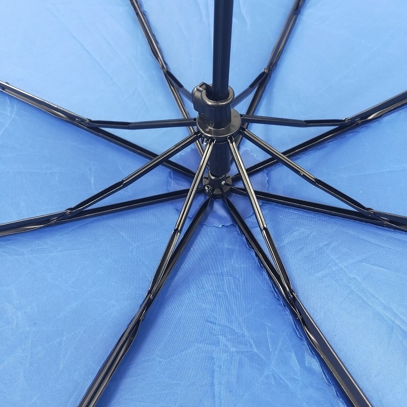 Royal Blue 3 fold umbrella promotional with logo prints custom umbrellas no minimum