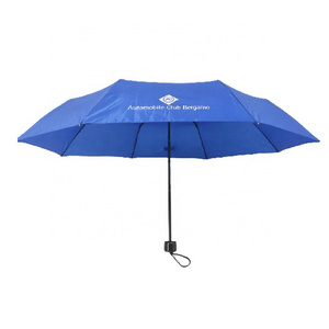 Royal Blue 3 fold umbrella promotional with logo prints custom umbrellas no minimum