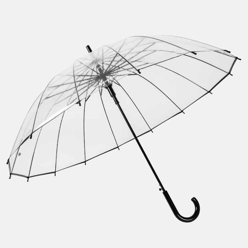 16K  Hight  Quality Clear Poe Straight Umbrella  Large Size Umbrella For  Wedding