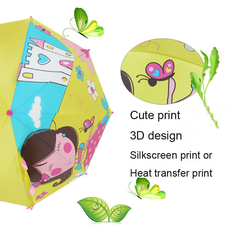 2020 Popular Creative Cute 3D animal Ear Carton Design Security the umbrella for kids