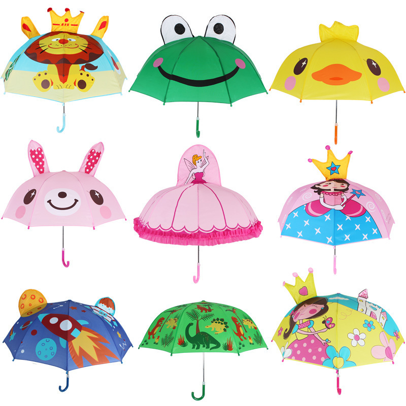 2020 Popular Creative Cute 3D animal Ear Carton Design Security the umbrella for kids