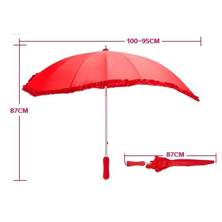 Special High Quality Heart Shape New Design Umbrella Red Lover Manual Open Umbrella