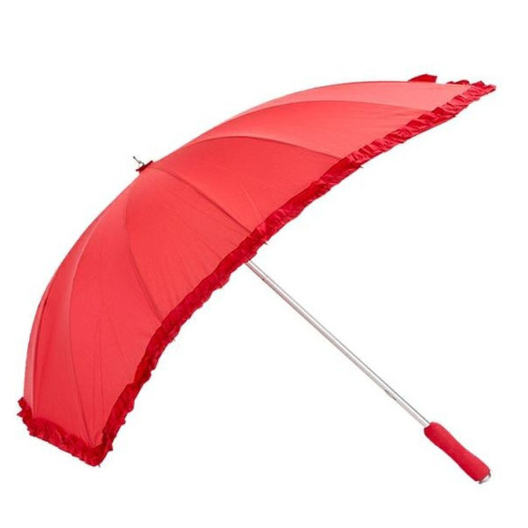 Special High Quality Heart Shape New Design Umbrella Red Lover Manual Open Umbrella