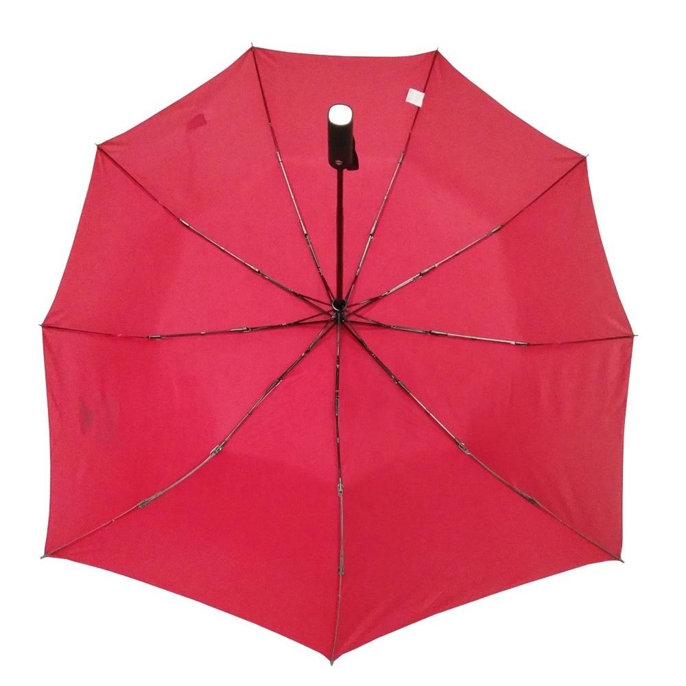 Motorcycle Backpack Umbrella Fiberglass Windproof for Advertising Umbrellas New Arrivals 3 Fold 9 Ribs Automatic Red All-season