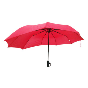 Motorcycle Backpack Umbrella Fiberglass Windproof for Advertising Umbrellas New Arrivals 3 Fold 9 Ribs Automatic Red All-season