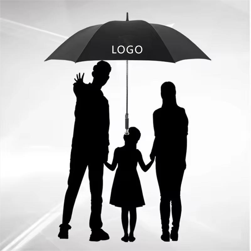 2023 Windproof Fiberglass Large Business Golf Umbrella Car Brand Logo Advertising Umbrella