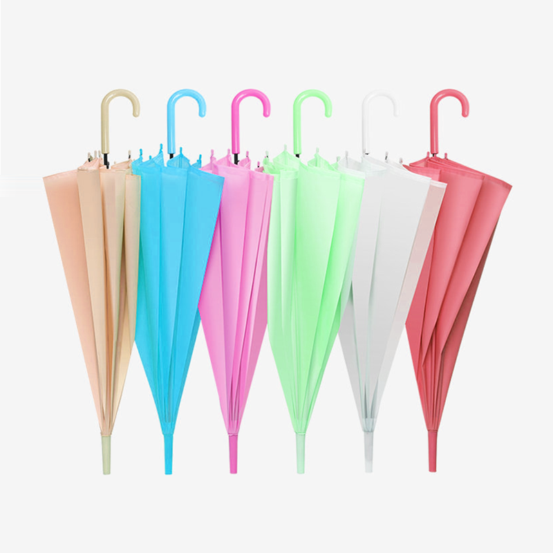 Windproof rain gift custom straight golf Promotion Transparent Paraguas Parapluie Sombrillas cleap clear PVC TPU Poe Umbrella