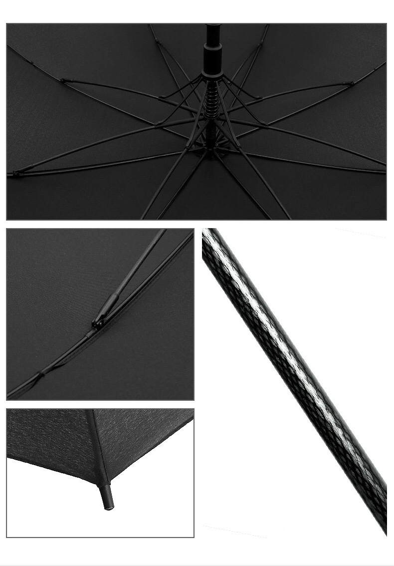 Golf Umbrella Large Windproof Sunproof Fabric UPF 50+ Blocking UV 99.98% Auto Open Big Stick Umbrella