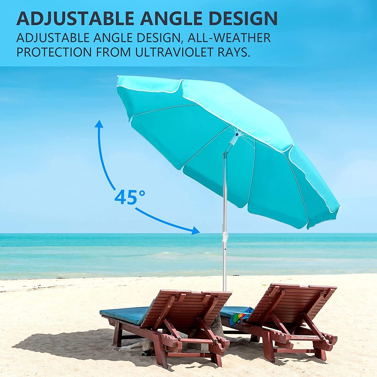 Custom Design Foldable Sun Umbrella Outdoor Beach Umbrella