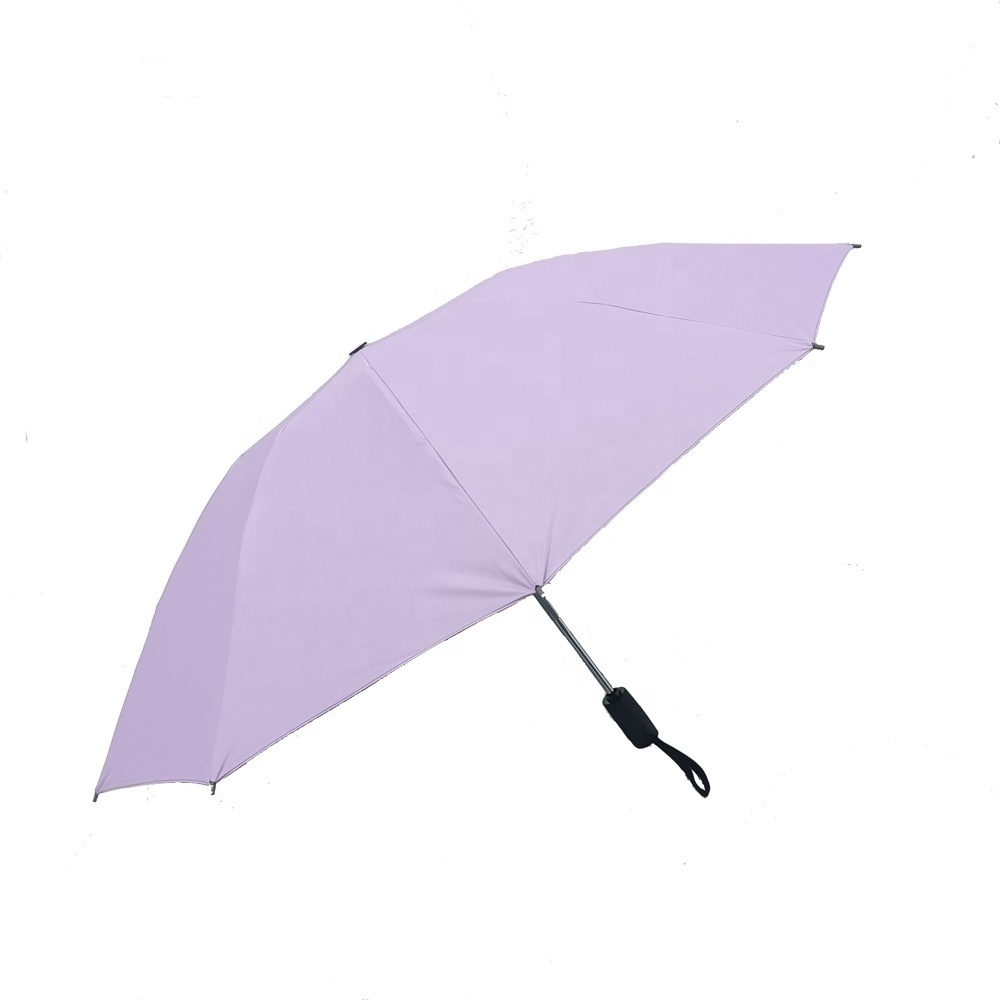 2023 New arrival 21 inch 3 fold Nano Technology Waterproof  Lotus Leaf  Effect UV Protect Automatic Reverse Travel  Umbrella