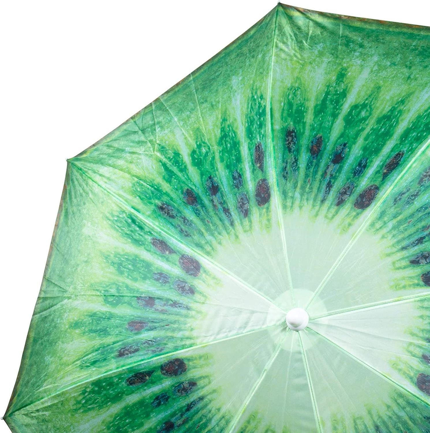 IdealRain Wholesale outdoor cheap fruit beach umbrella Summer Kiwi, 71 x 62 inches Green Fruit Beach/Patio Umbrella