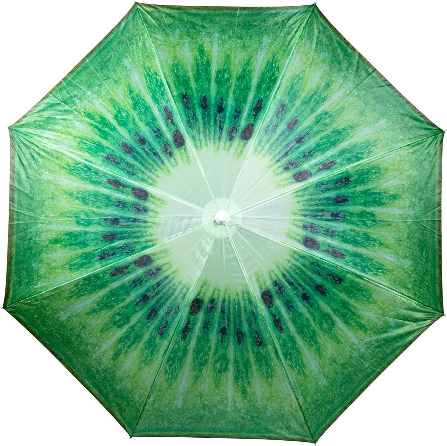 IdealRain Wholesale outdoor cheap fruit beach umbrella Summer Kiwi, 71 x 62 inches Green Fruit Beach/Patio Umbrella