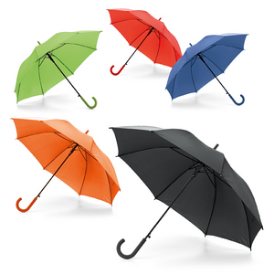 Cheapest wholesale umbrella for promotion,bright color stick umbrella with J handle