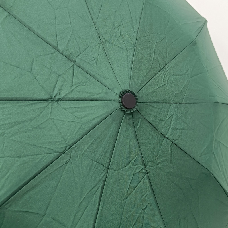 Green Reverse Umbrella Foldable 3-Folding Waterproof Windproof Automatic Custom Color Rain Umbrella