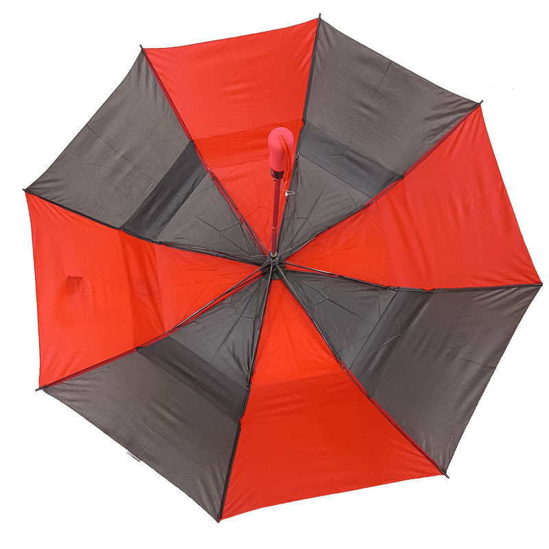 Double Layer Big Size Two Folding Auto Open Manual Close Sun Rain Windproof sleeve with double belt Umbrellas