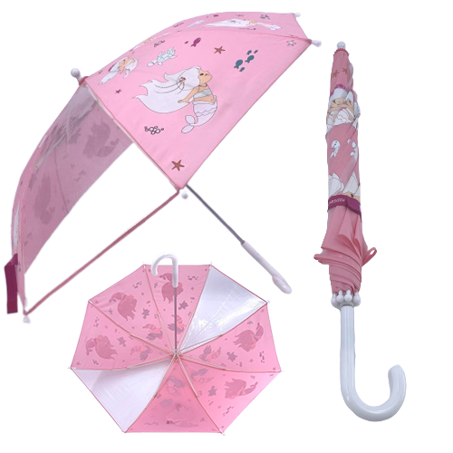 Lovely Little Mermaid Umbrella for kids design customised cartoon children's cheap kids umbrella