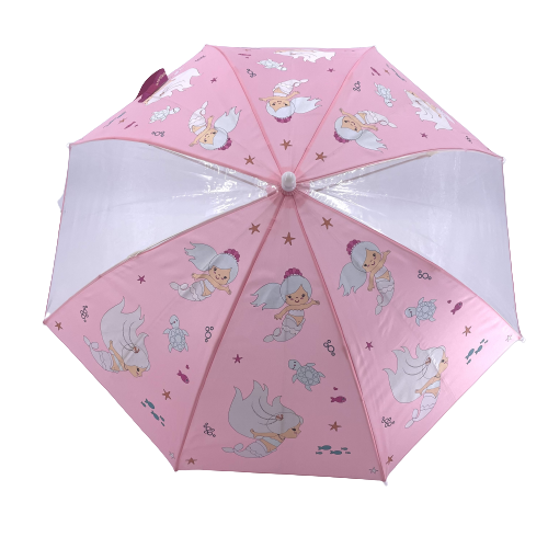 Lovely Little Mermaid Umbrella for kids design customised cartoon children's cheap kids umbrella