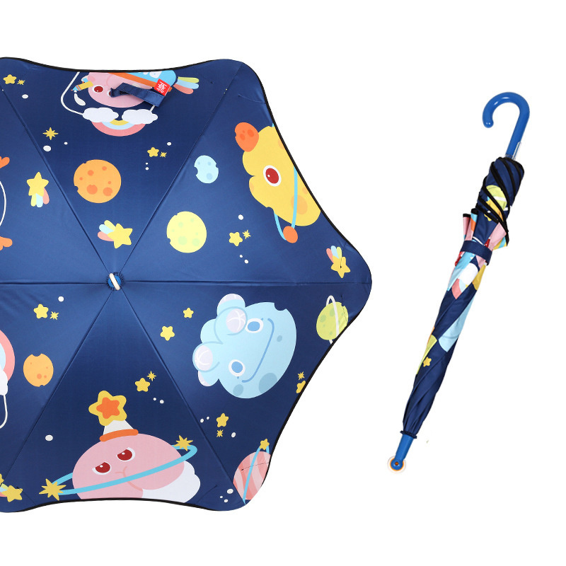 Customized umbrella picnic cute Reflect light Straight Multi Colors Kids Umbrella For Sale design guarda chuva