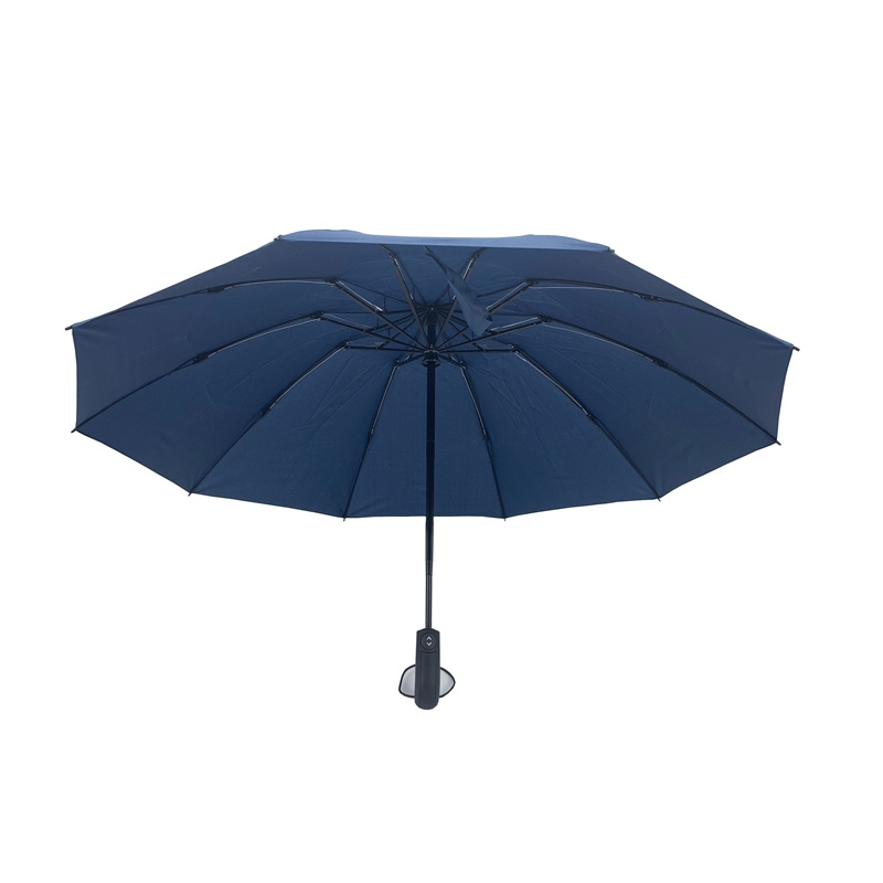 Hot sale high quality umbrella windproof 3 fold umbrella with reverse inverted frame umbrella