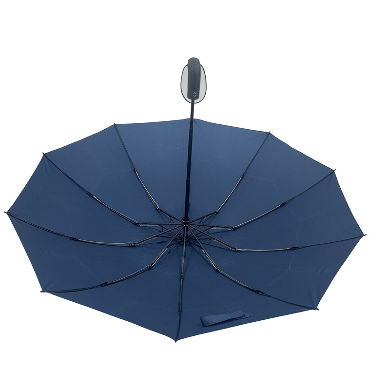 Hot sale high quality umbrella windproof 3 fold umbrella with reverse inverted frame umbrella