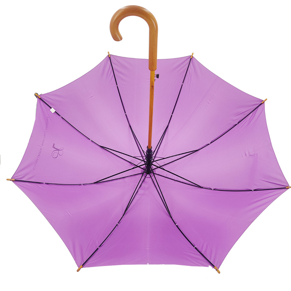 That Covers Your Body Full Color VIOLET Printing Design Golf Umbrella Waterproof Coating Straight Storm Umbrella With Waterproof