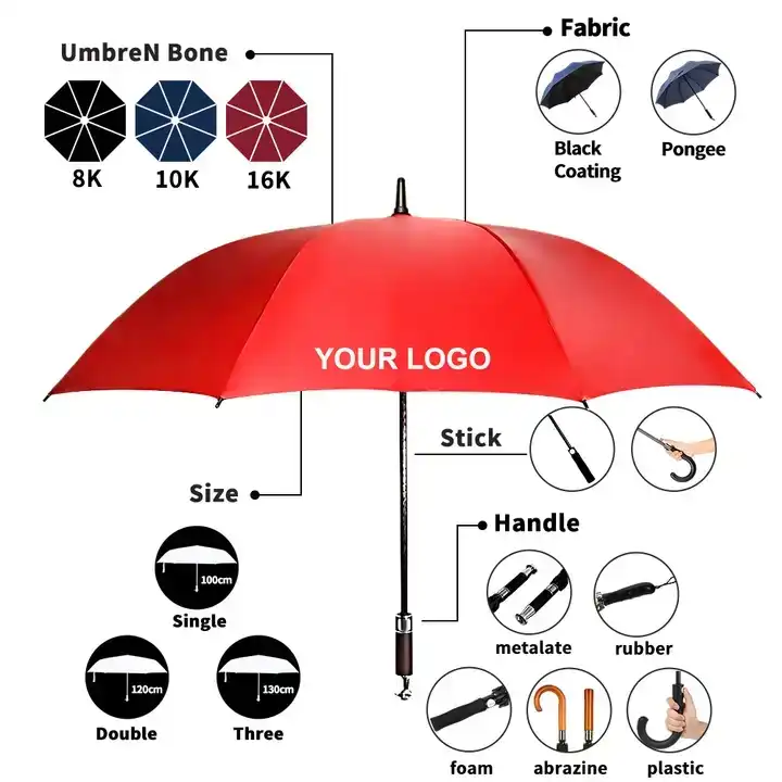 3 fold 3 solid color red bige and brown printed umbrella Travel Sun Outdoor Umbrella 3 Folding Umbrella