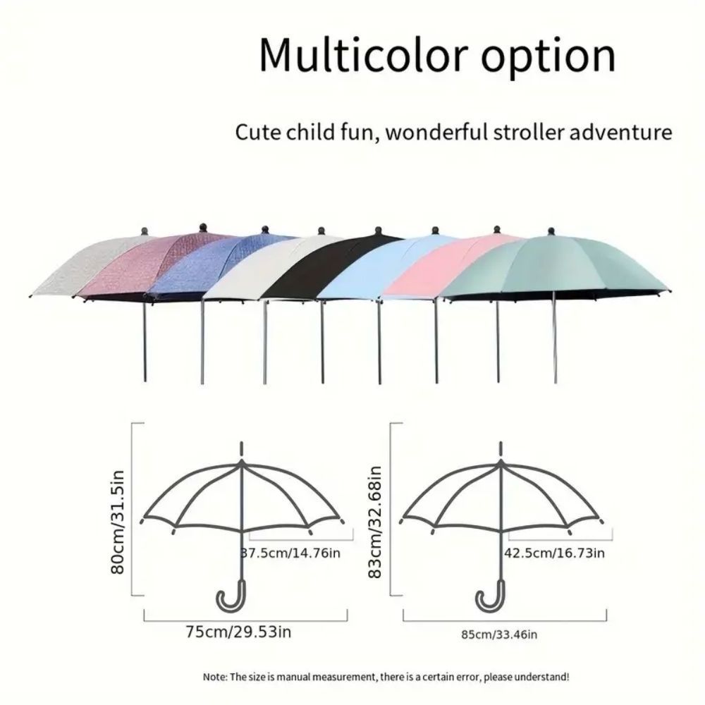 Sun UV Protection Baby Stroller customised umbrella paraguas Kids Beach Chair Umbrella with Clamp