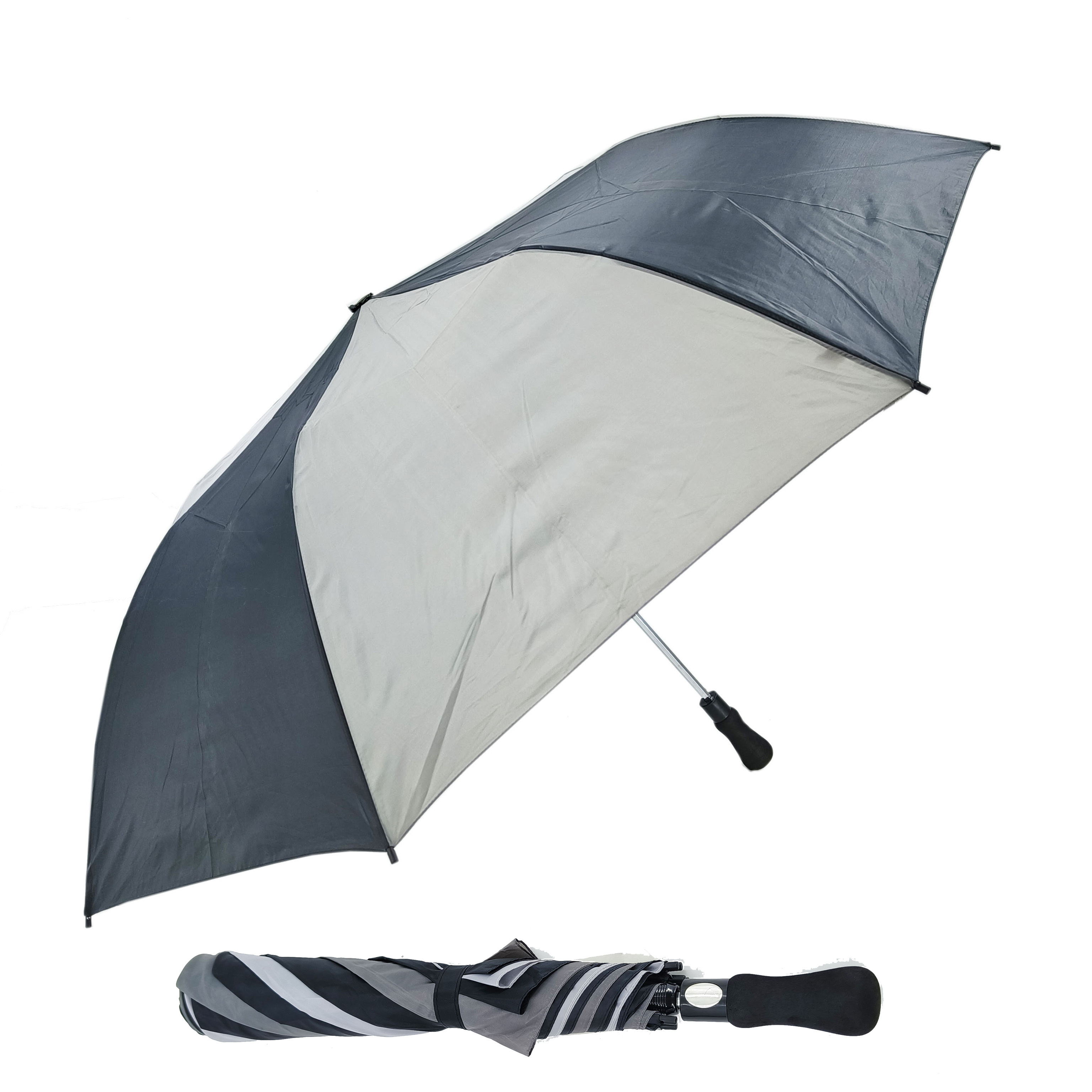 2 Folding Golf Automatic regenschirm paraguas umbrella Foldable Custom Umbrella With Logo Printing