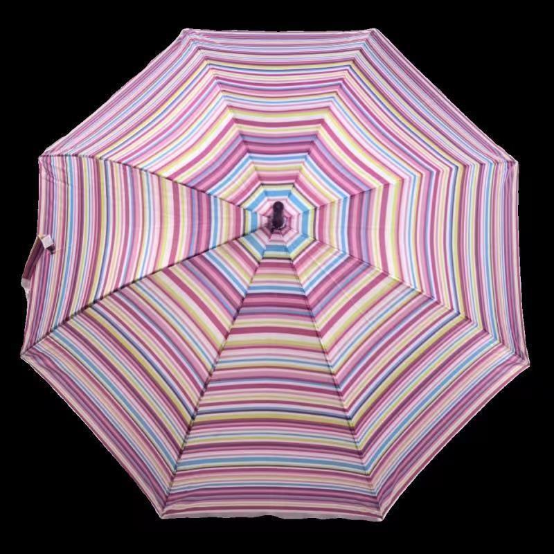 Bohemian Style Indian Straight Long Pongee Umbrella Classic Design for Adults Travel-friendly Semi-Automatic Hanging Function