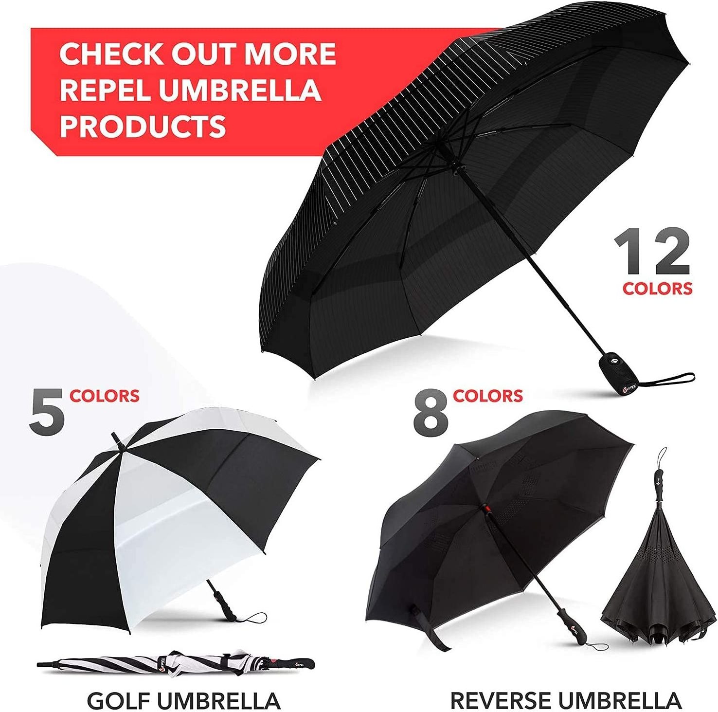 Wind Resistant, Small - Compact, Light, Automatic, Strong Steel Shaft, Mini, Folding and Portable Windproof Travel Umbrella