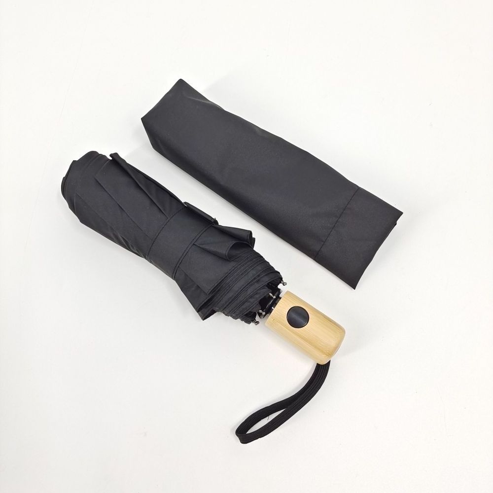 RPET recycled 3 folding compact umbrella eco friendly