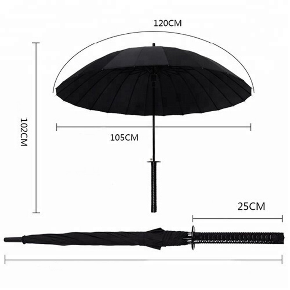 23Inches 8 Ribs Or 24 Ribs Cool Samurai Sword Umbrella