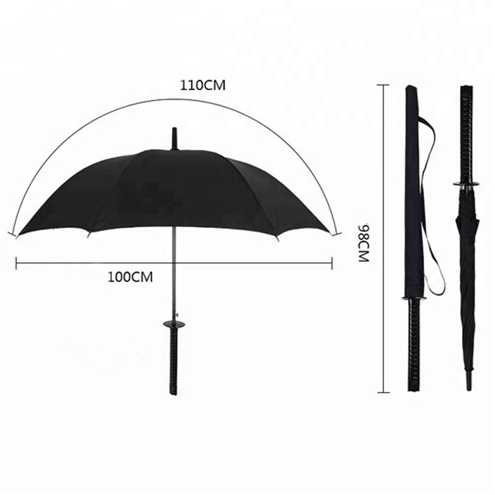 23Inches 8 Ribs Or 24 Ribs Cool Samurai Sword Umbrella