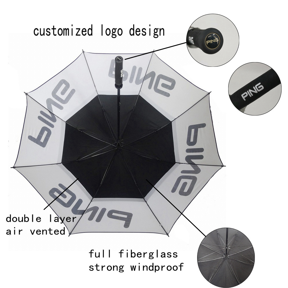 Umbrellas manufacturers customised  Golf Umbrella Promotional paraguas with umbrella custom logo