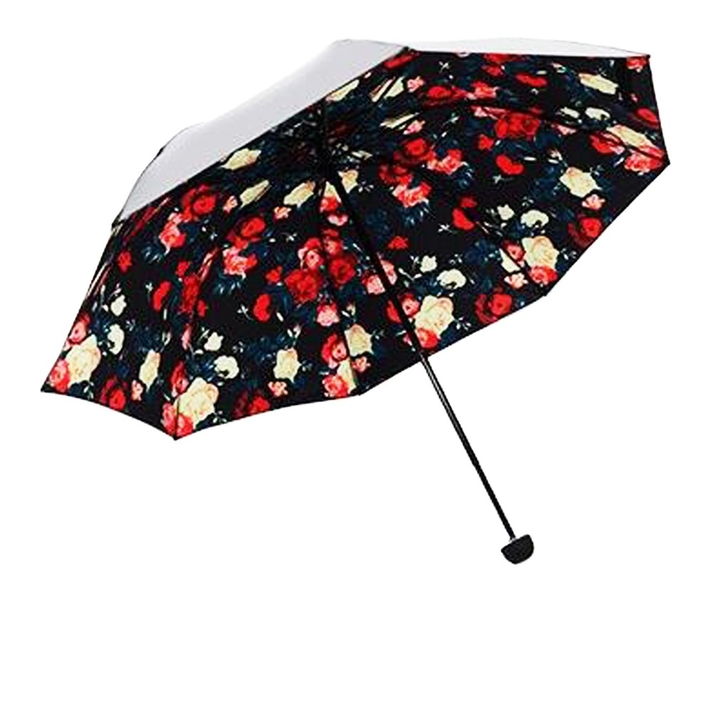 3 Fold Sunflower Printed Umbrella For Ladies Nice Gift Umbrella